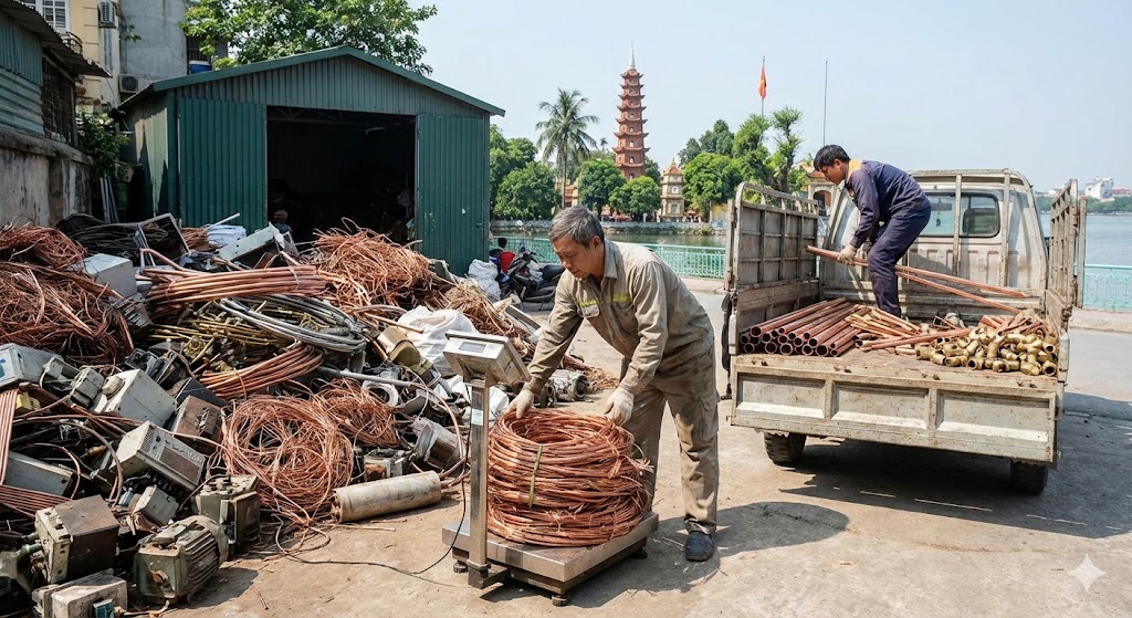 Thu Mua Phế Liệu Đồng Tại Tây Hồ Giá Cao, Uy Tín, Thu Gom Trong Ngày