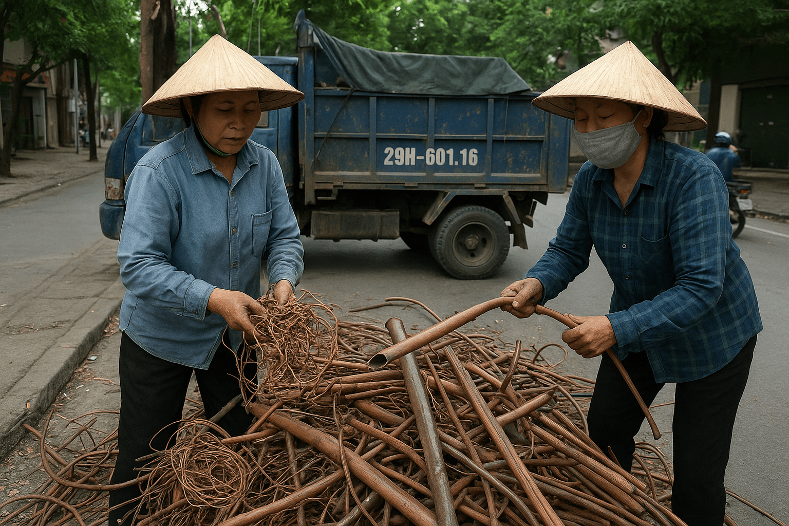 Thu mua phế liệu đồng giá cao tại Giảng Võ