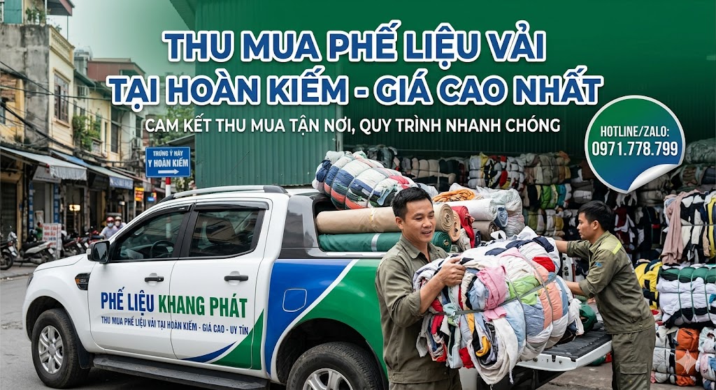 Thu Mua Phế Liệu Vải Tại Hoàn Kiếm Giá Cao | Phế Liệu Khang Phát