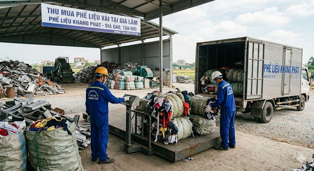 Thu Mua Phế Liệu Vải Tại Thanh Xuân Giá Cao #1 | Khang Phát